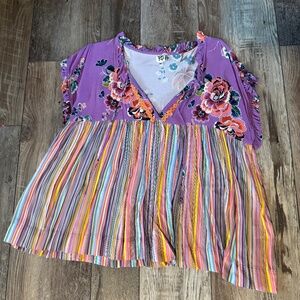 Ivy Jane Floral Babydoll Top